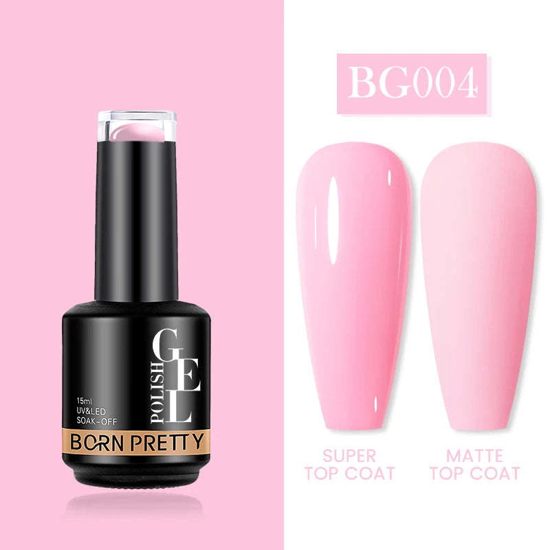 BORN PRETTY 15ML Jelly Purple Nail Gel Polish Transparent Colorful Translucent Pink Semi Permanent Soak Off Nail Art Gel Varnish