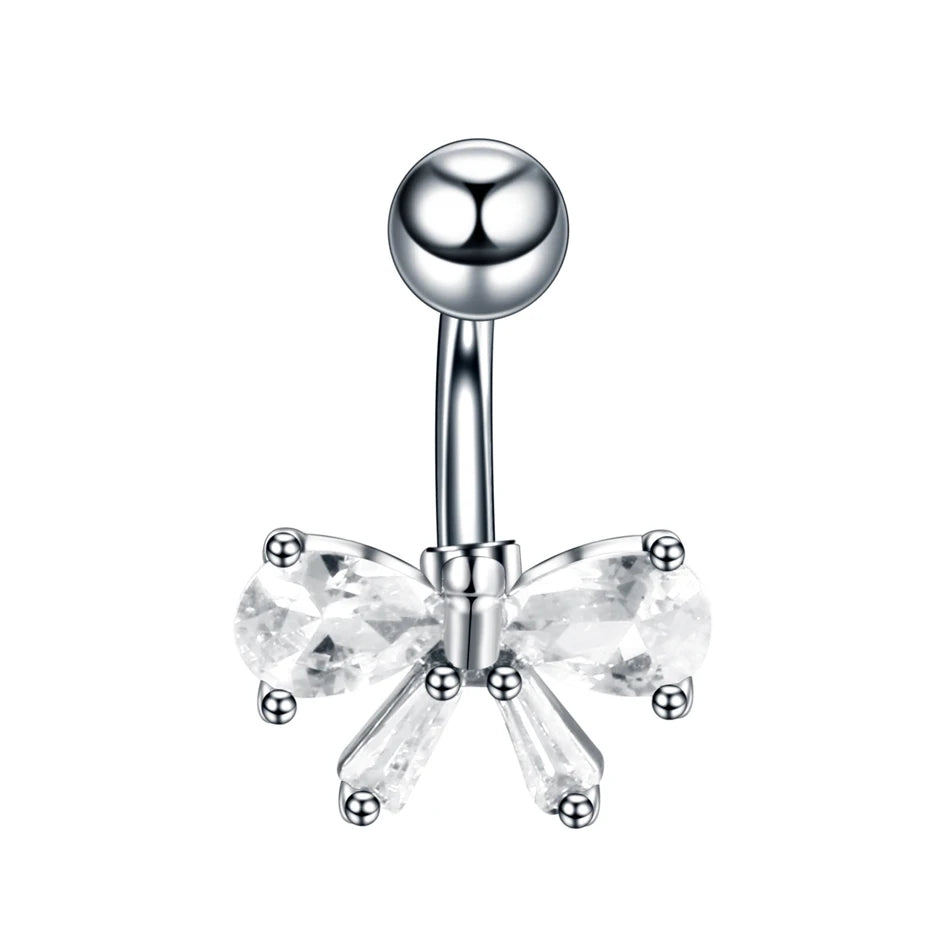 1Pc Surgical Steel Belly Button Ring Navel Nombril Piercing CZ Belly Ring Sexy Women Belly Piercing Body Jewelry Ombligo 14G