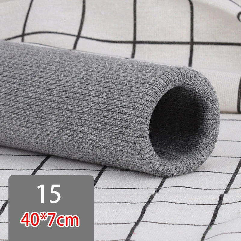 40cm Elastic Rib Cuffs Knitted Fabric Sweater Garment Cuffs Trouser Legs Seamlessly Repair Lengthening Sewing Accessories