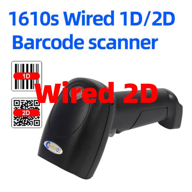 Barcode Scanner 1680SW Wireless/1922 Bluetooth Reader Image QR PDF417 Data Matrix Code Bar Gun RS232 Bluetooth