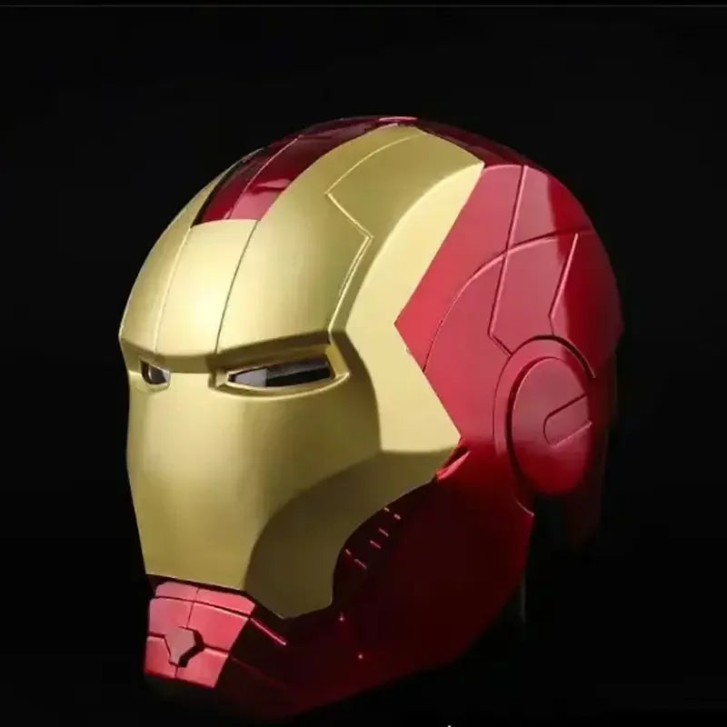 New 1:1 Marvel Iron Man Electric Helmet Multi Piece Manual Opening Helmet Model Luminous Adult And Children's Toy Gift