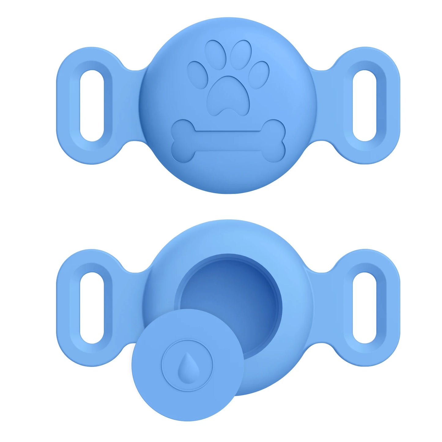 Silicone Engraved Cover For Apple Airtag Case Dog Cat Collar GPS Finder Protective Soft Case For Apple Air Tag Tracker Holder