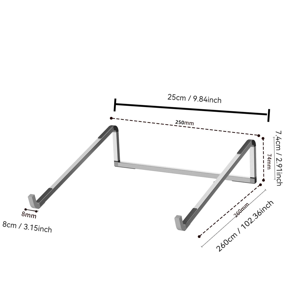 Laptop Stand For Macbook Folding Adjustable Aluminum Computer Pc Tablet Stand Notebook Tablelaptop Holder Heat Dissipation