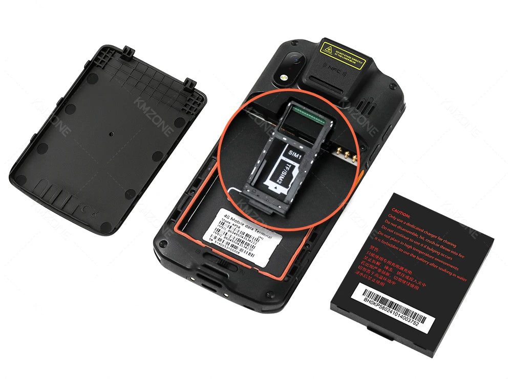 MTK6765 PDA Terminal Android 14 with NFC 4G64G Wifi GPS 1D 2D QR Barcode Scanner Reader Data Collector Mobile Warehouse device