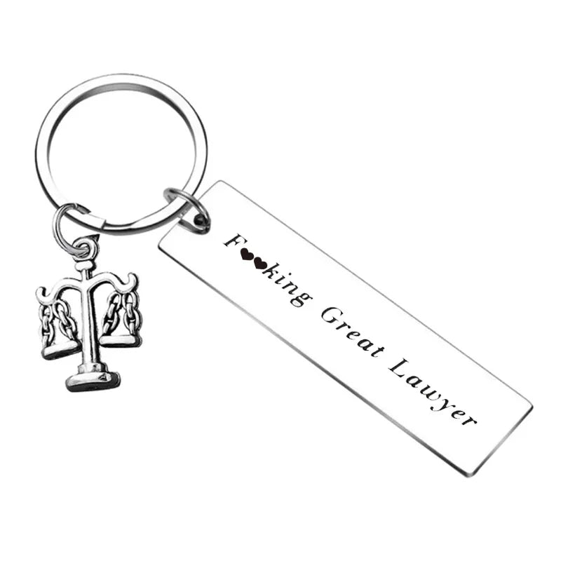 Cute Lawyers Gift Lawyer Keychain Scales of Justice Lawyer Gift New Lawyer Key Chain Pendant Jewelry Law School Graduation Gift