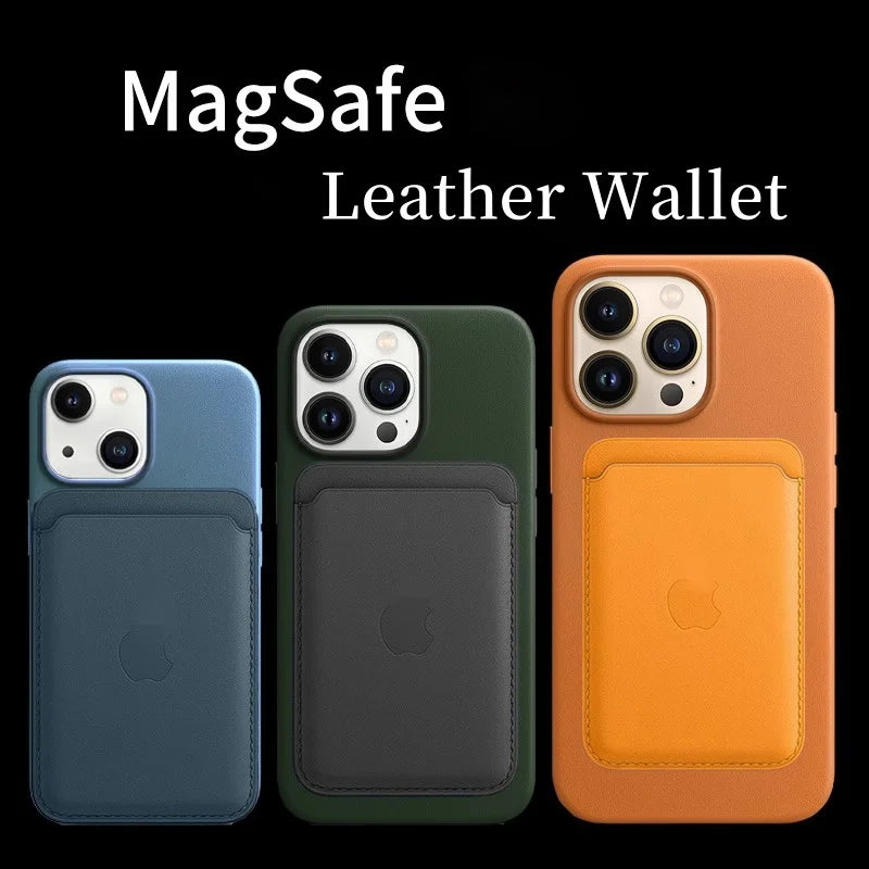 Original Apple Magsafe wallet Magnetic Card holder Case For iPhone 13 16 15 12 14 Pro Max Plus Phone Leather Bag Official Cover