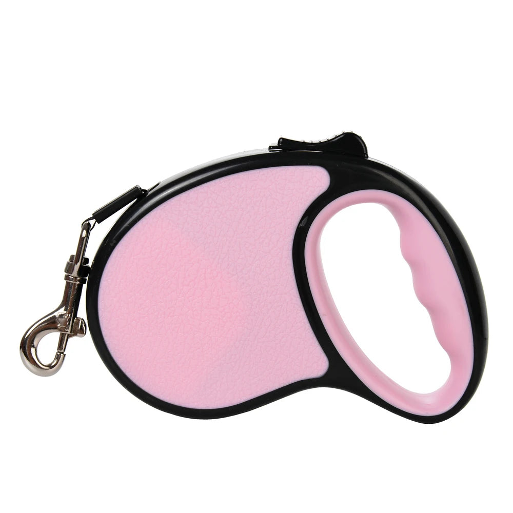 3m 5m Durable Dog Leash For Small Medium Dogs Nylon Strong Retractable Candy Color Traction Rope French Bulldog Pet Supplies