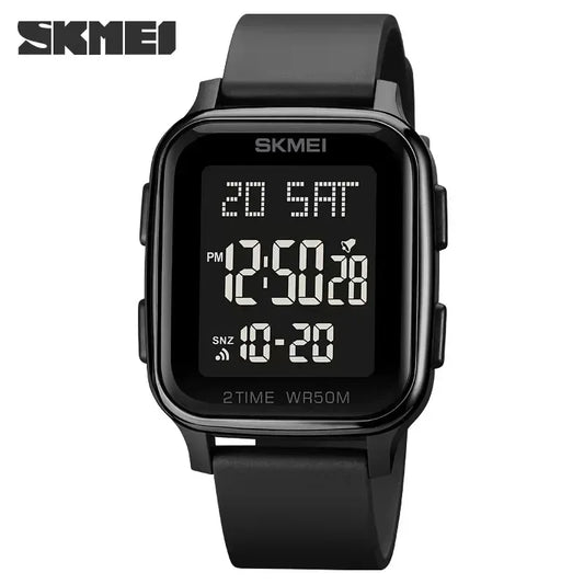 SKMEI 1858 Sports Watch for Men Waterproof Countdown Electronic LED Display Digital Wristwatches Mens Clock Reloj Hombre 1859