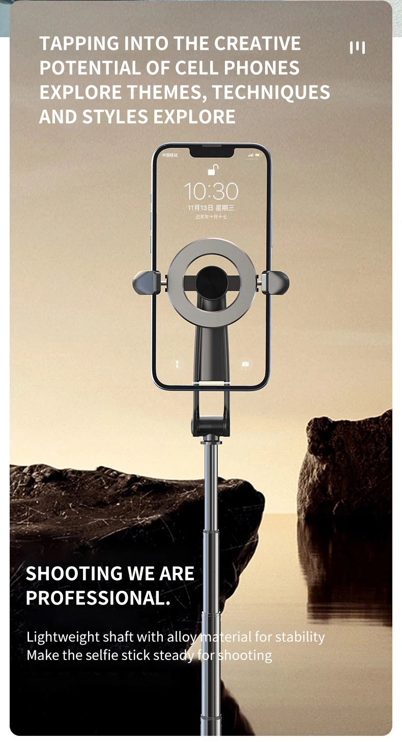 Xiaomi Magnetic Selfie Stick 1.24M Wireles Folding Telescopic Tripod for Android IPhone Smartphone with Remote Control