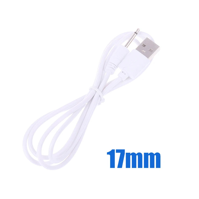 1pcs USB DC 2.5 Vibrator Charger Cable Audio Power Cord For Rechargeable Vibrators Massagers Accessories USB Power Supply