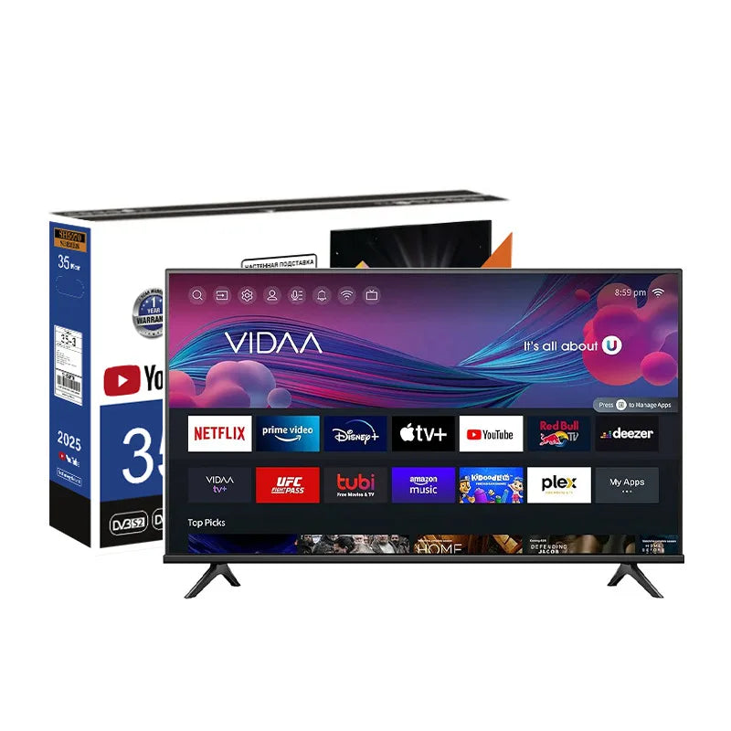 19 inch Smart TV HD Android TV with WiFi, Built-in YouTube Netflix, LED Digital Television for Bedroom Kitchen Hotel