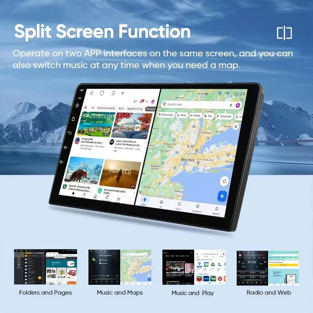 Android 14 Carplay Auto Car Radio For Renault Duster 2015 2016 2017 2018 2019 2020 Multimidia Video Player GPS 4G+WIFI Stereo BT