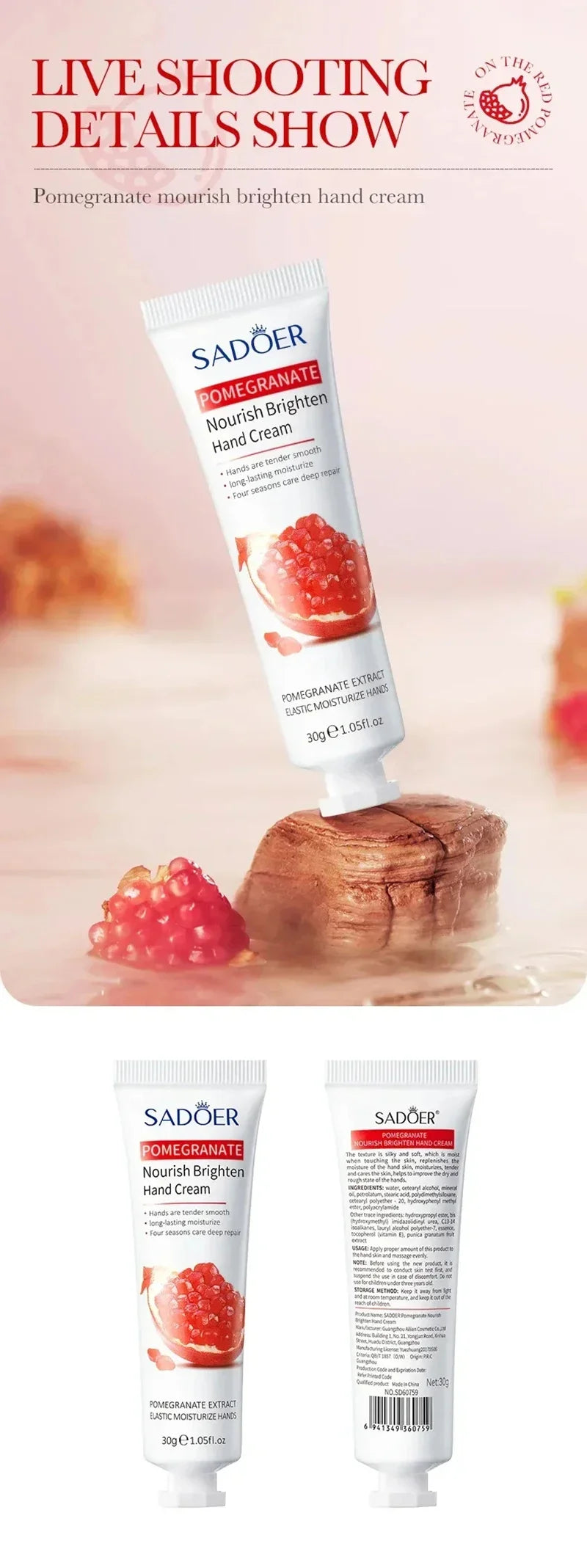 Wrinkle Removal Hand Cream Repair Hand Anti-drying Anti-crack Care Soften Nourish Whiten Moisturizing Cracked Repair Product