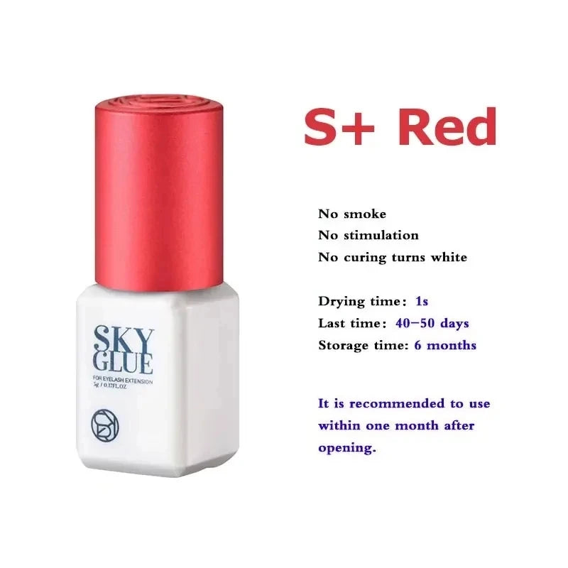 5ml Korea SKY S+ Glue 1 Second Fast Drying Strong Eyelash Extension Glue Fake Lashes Adhesive Low Odor No Irritation Makeup Tool