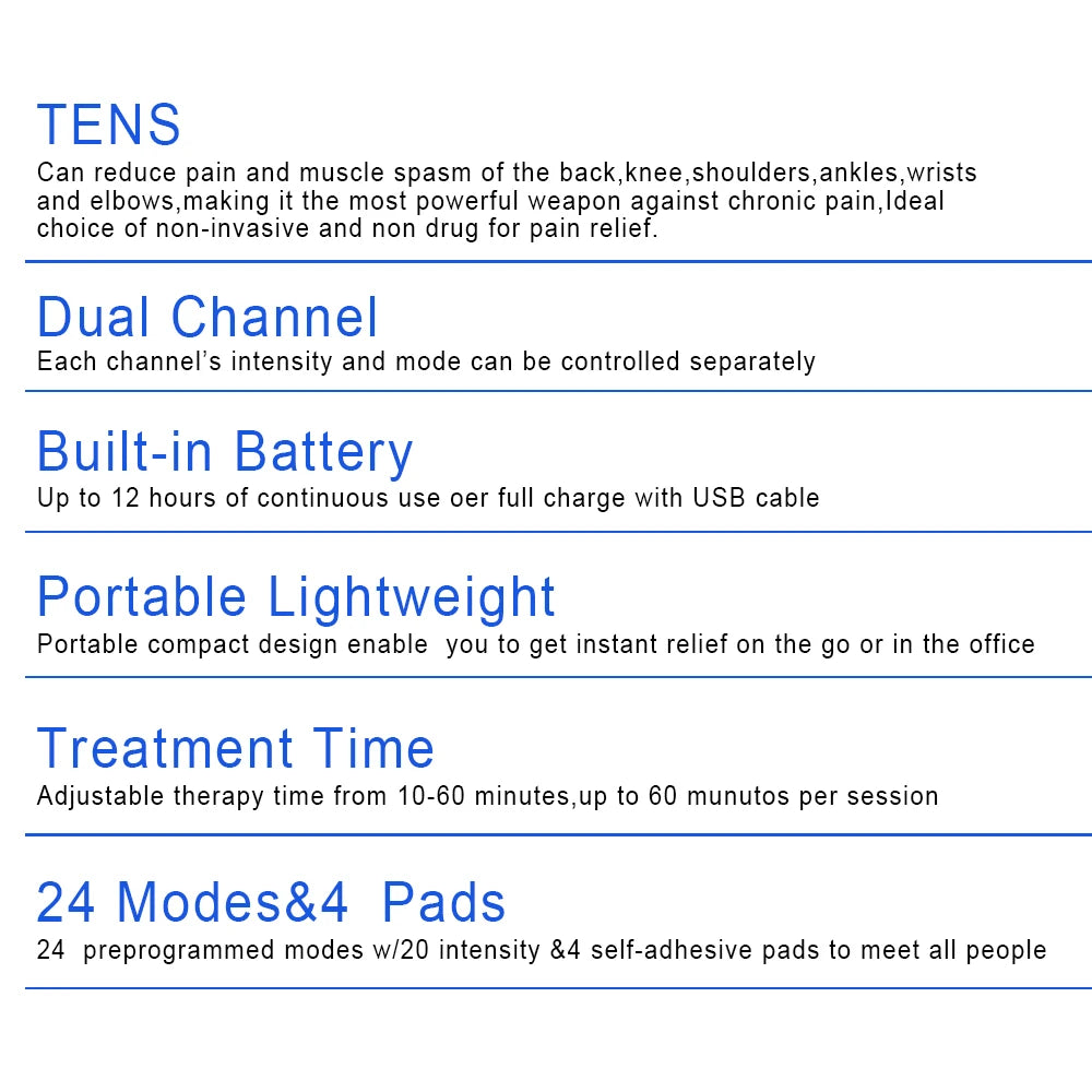 Eletric EMS tens Professional Physiotherapy Body Massager Pulse Muscle Stimulator Electrostimulation Massage Therapy Products