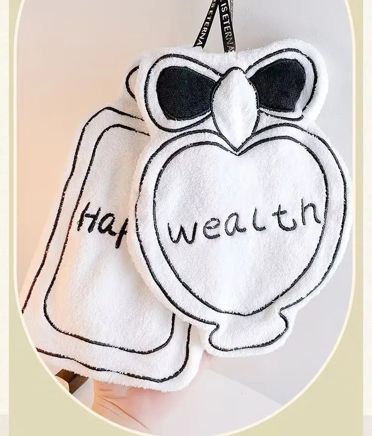 Thickened Flower Perfume Style Towel Bathroom Kitchen Quick-drying Creative Absorbent Towel Household Hotel Hanging Hand Towel