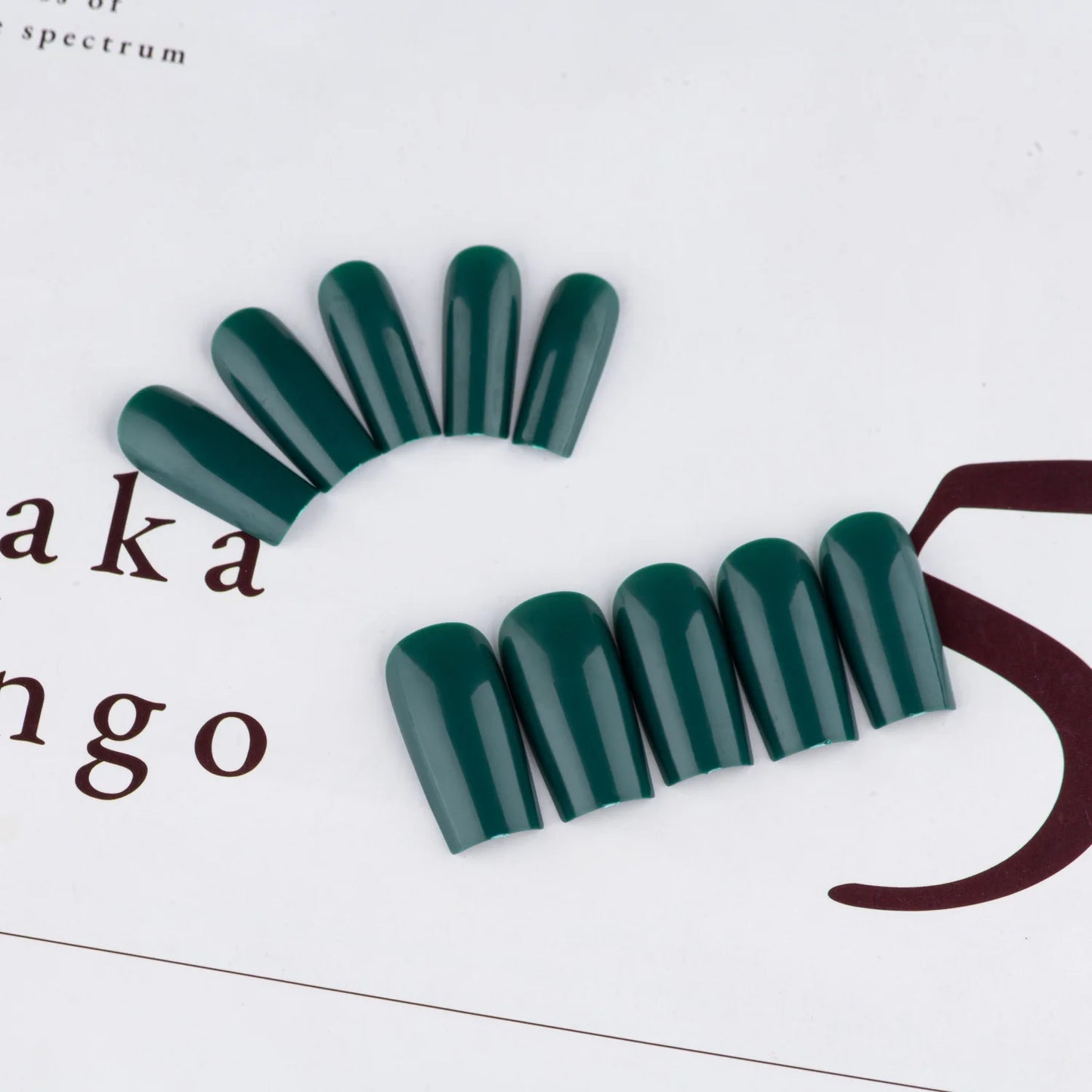 24 Pcs Solid Color Nail Tips Extension System Soft Gel Fake Nail Sculpted Square Full Cover Press on Nail Tips Artificial Nails