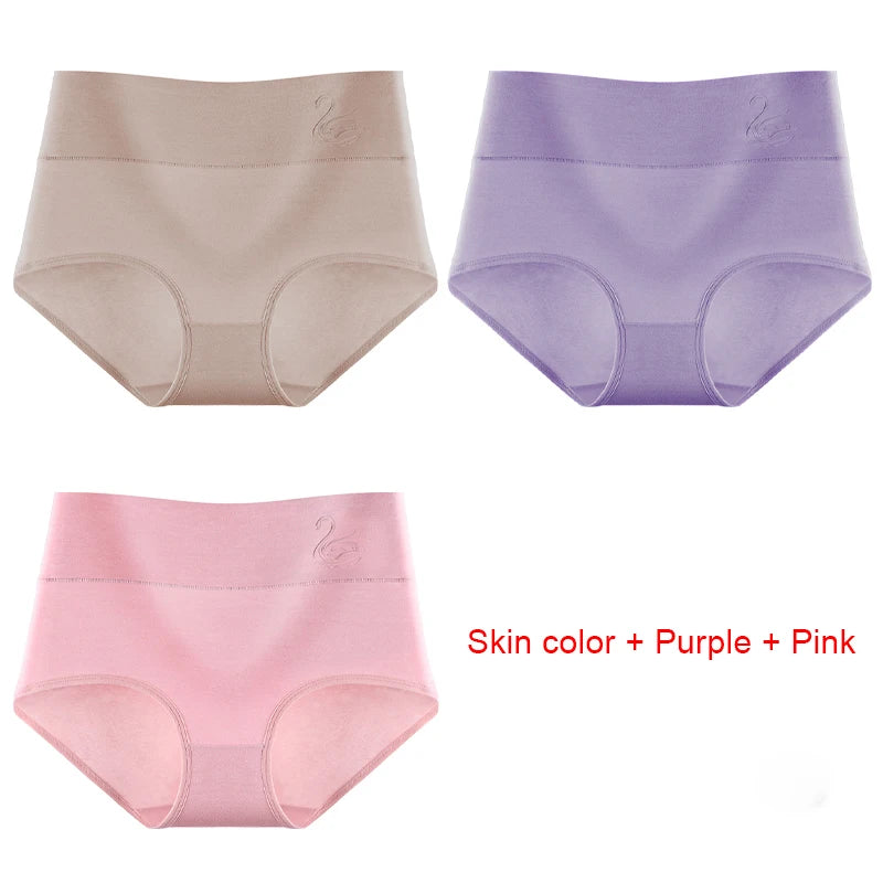 Cotton Panties Women's High Waist Underwear Abdominal Plus Size Briefs Girls Female Seamless Underpants Sexy Lingeries Soft Lady