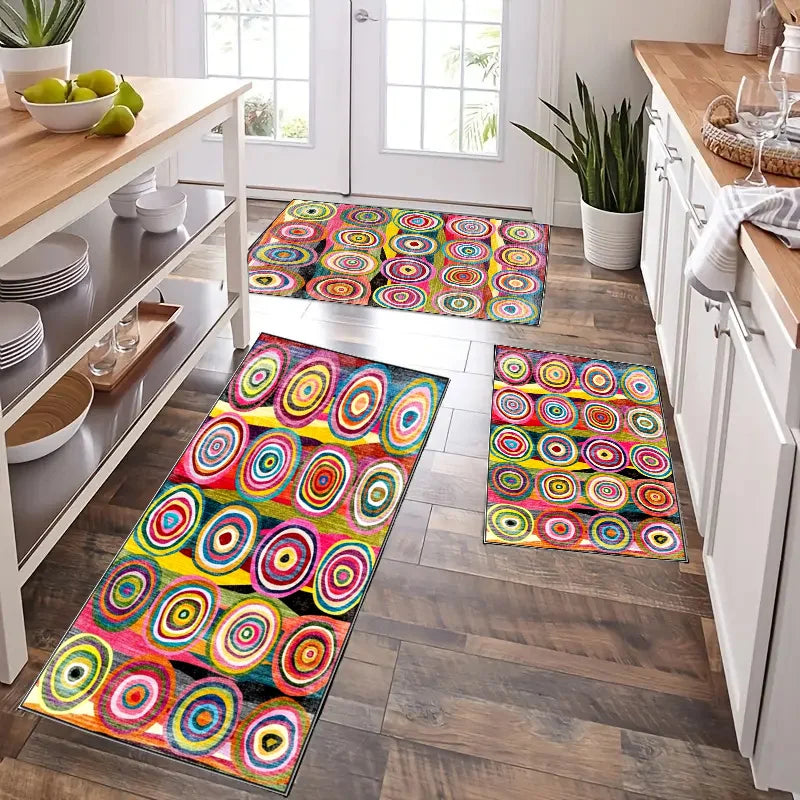 Bohemian Circle Design Carpet for Living Room Decor Sofa Table Large Area Rugs Kitchen Hallway Balcony Floor Mat Bedroom Doormat