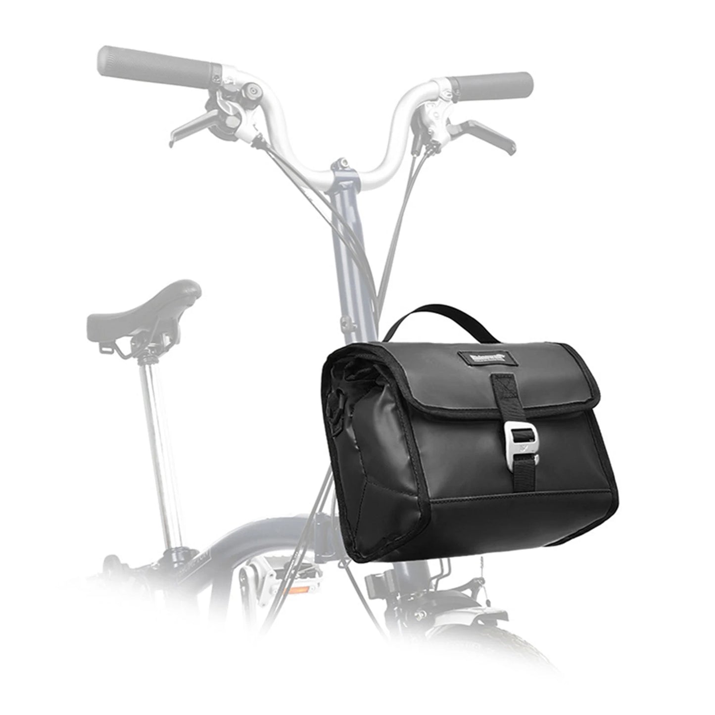 Folding Bike Handlebar Bag Multi-functional Bike Front Bag Insulated Bike Basket Bag with Rain Cover