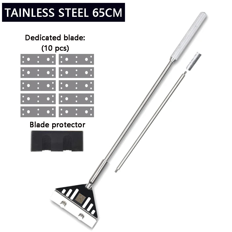 ZRDR Stainless Steel Aquarium Fish Tank Algae Scraper Blade Aquatic Water Live Plant Grass Cleaning Multi-Tool Cleaner Kit Set