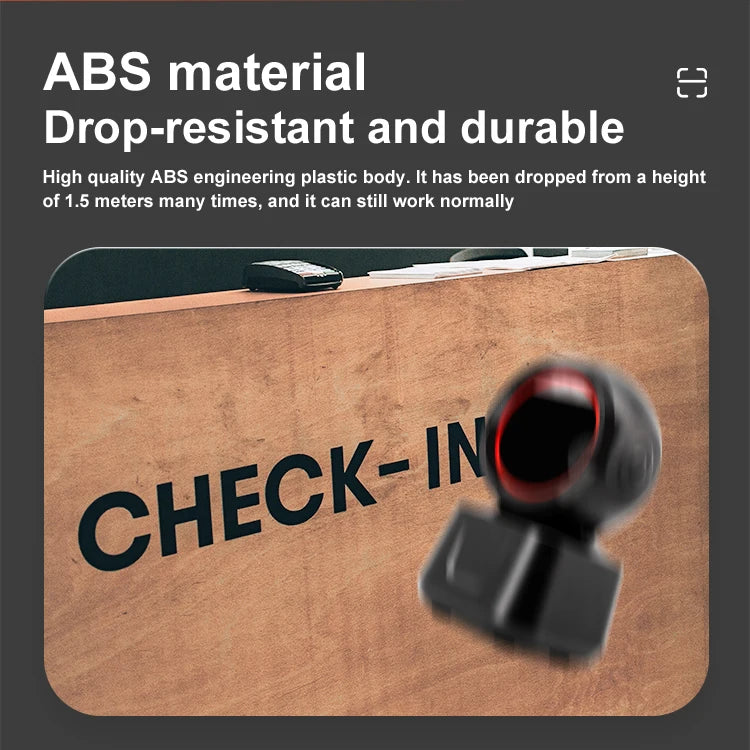 2D Barcode Scanner Image Platform Durable Desktop Scanner 1D 2D QR Code Reader USB Omnidirectional High-speed Precision Scanner
