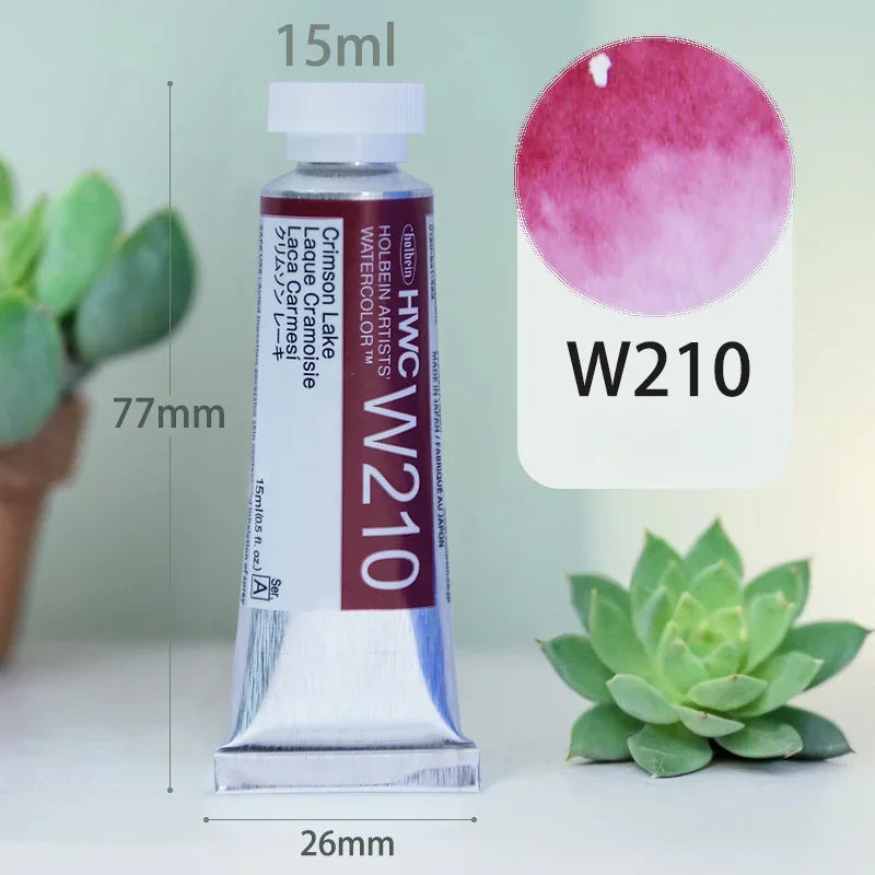 15ml Holbein Liquid Tube Packaging Watercolor Pigment Art Students Outdoor Sketch Speciality Painting Colored Fill Materials