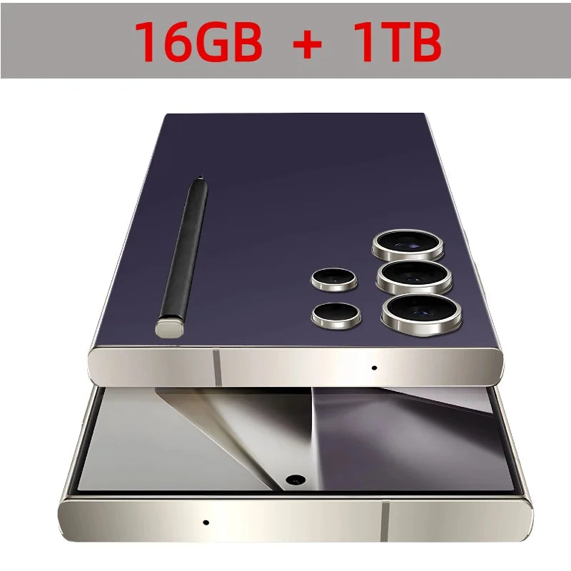 2025New S24 Ultra 7.3HD Cellphones Global Version 4G 5G Original Smartphone Dual SIM Android 14 Cell Phone 8000mAh Mobile Phones