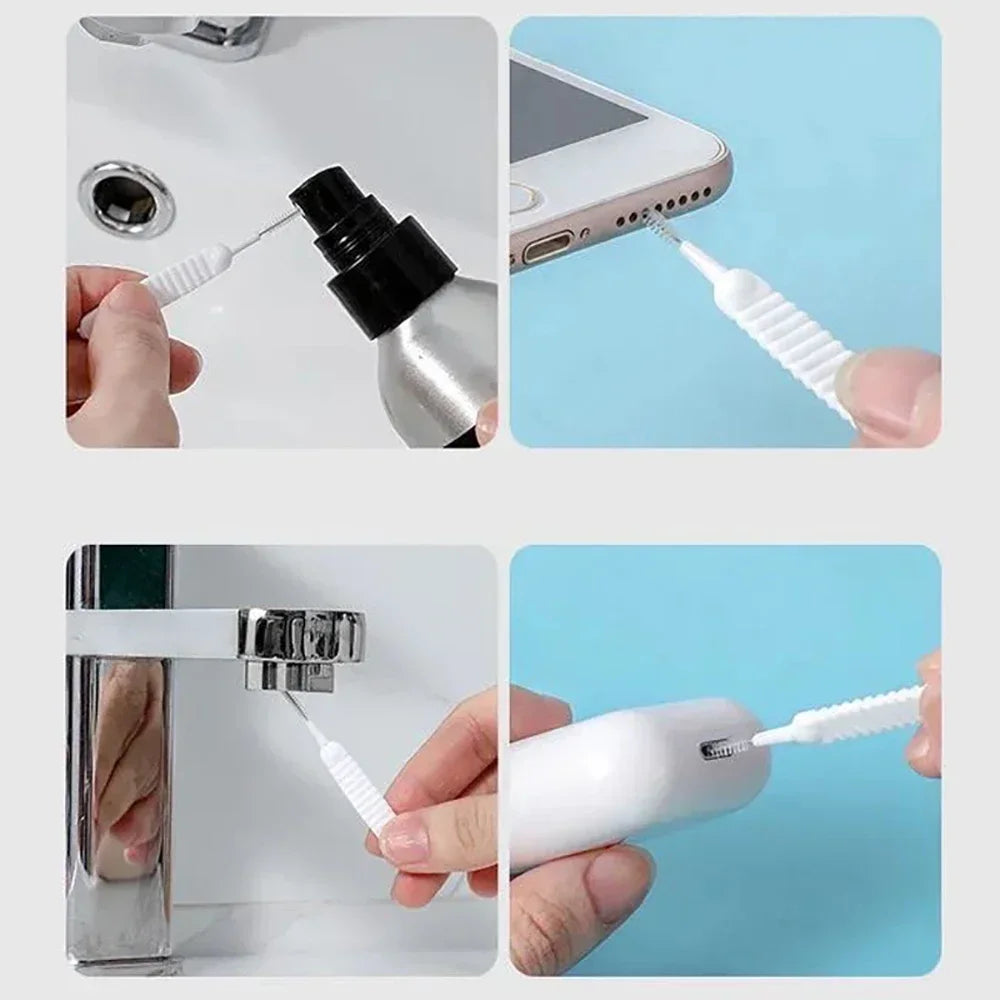 Earphone Accessories Charging Port Cleaning Brush 65mm Dust Hole Clean Mini Brush Bendable Mini Soft Round Brushes Cleaner Sets