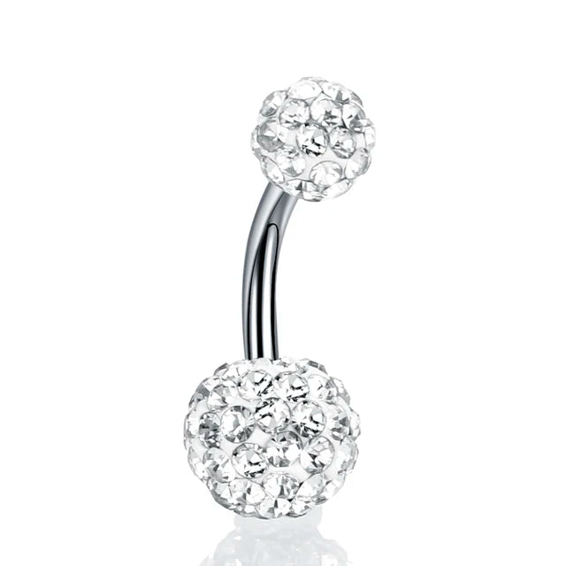 1Pc Surgical Steel Belly Button Ring Navel Nombril Piercing CZ Belly Ring Sexy Women Belly Piercing Body Jewelry Ombligo 14G