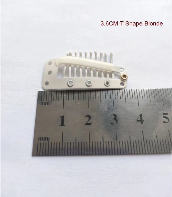 50pcs 2.3cm-3.6cm Black Brown Color Wig Clips Snap Clip For Hair Extension Wig Weft Wig PP Hairpins Large Clips Styling Tools