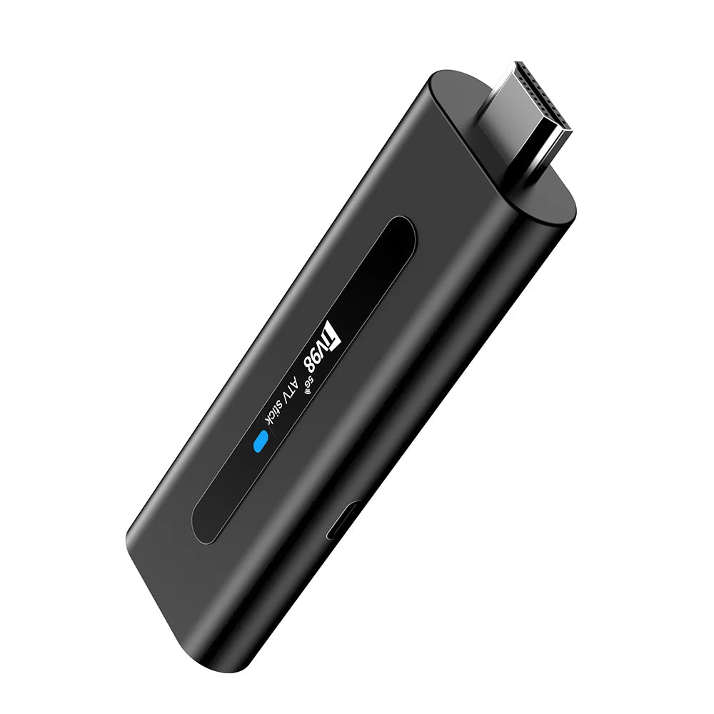 TV98 8K ATV Smart TV Stick BT5.0 Android 14 ATV Allwinner H618 2.4G 5G Wifi Support OTA 4K Player 2GB 16GB Voice remote TV Box