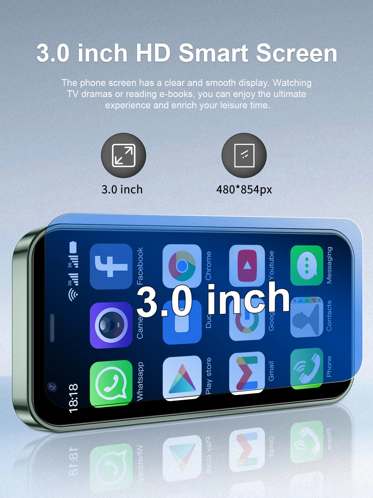 SERVO P60 PRO Mini Android Smartphone 3.0" Display Google Play 2GB+16GB WIFI Hotspot GPS Small Pocket Mobile Phones Low Price