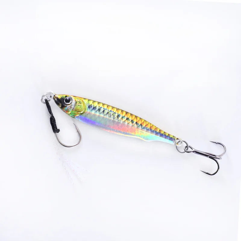 3D Print Metal Jig Fishing Shore Jigging Sea Fishing Slow Jig lifelike Micro Jigg Ultra Slim Spoon Laser Artificial Bait