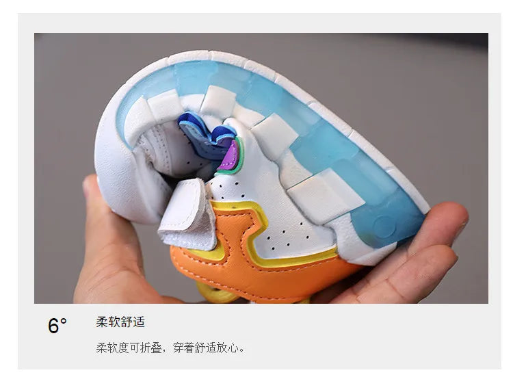 Spring Autumn Kids Shoes Toddler Girls Tenis Boys Sports Shoes for Children Pu Leather Flats Kids Sneakers Casual Shoes 21-30