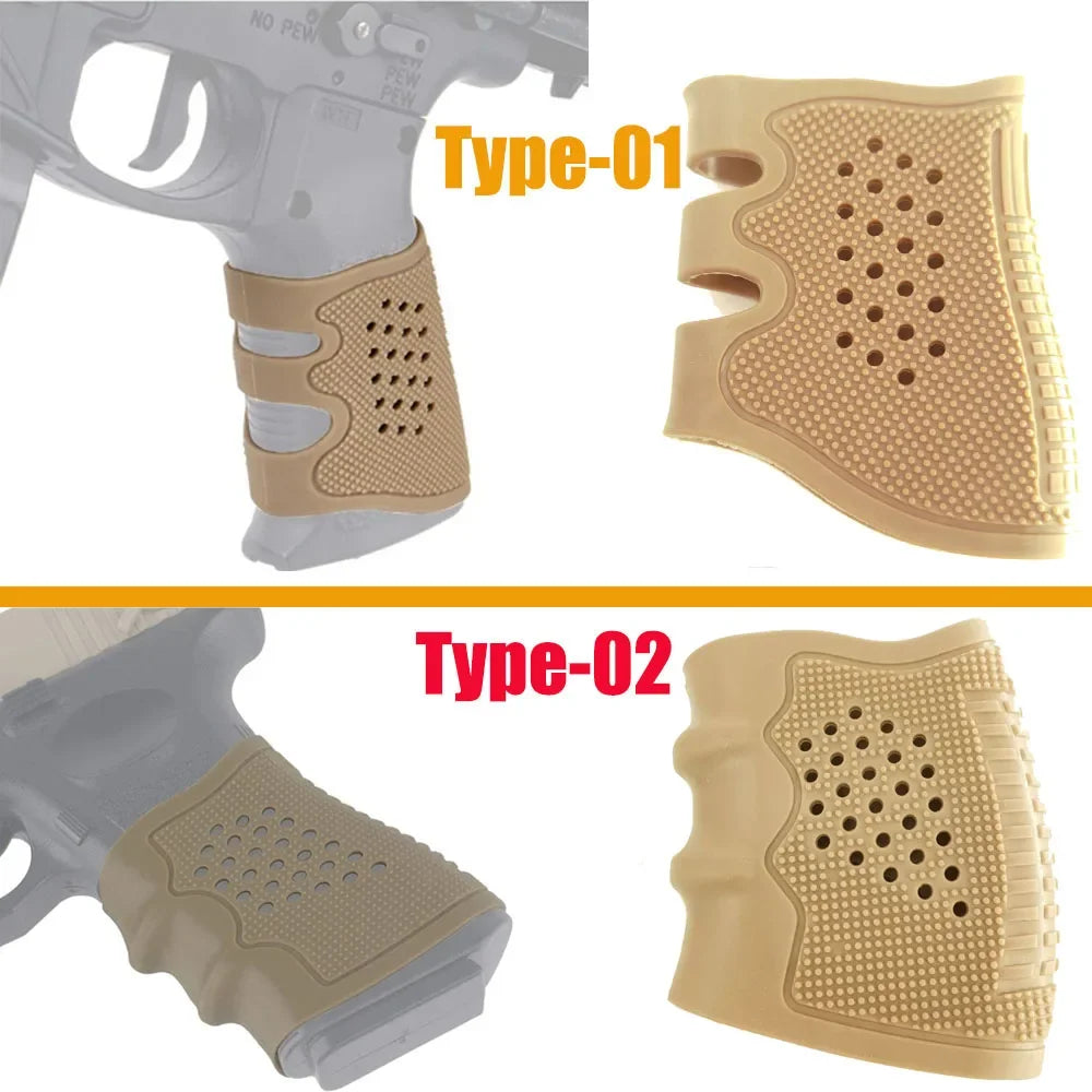 Glove Cover Sleeve Anti Slip For Most Of Glock 17 19 Handgun Hunting Accessories Tactical Pistol Rubber Grip Holster Magazine