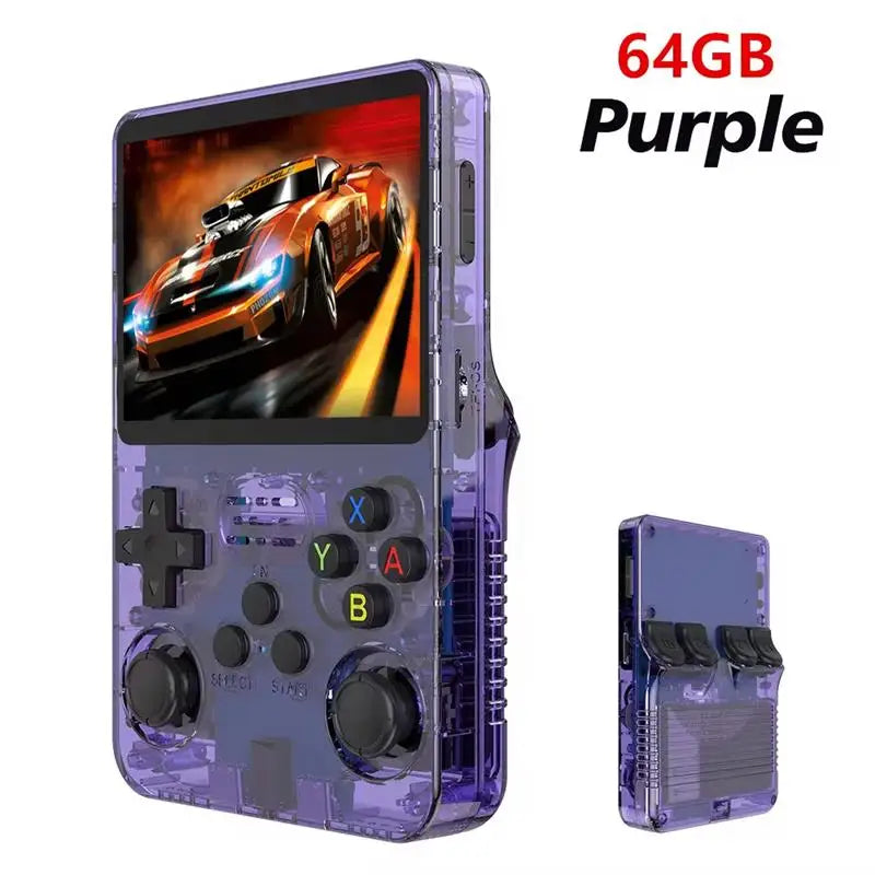 2025 Open Source R36S Retro Handheld Video Game Console Linux System 3.5 Inch IPS Screen Portable Pocket Video Player R35S 64GB