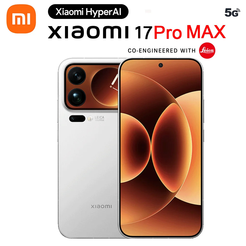 CN Version Xiaomi 17 Pro Max Smartphone 6.9" Display Snapdragon 8 Elite Gen5 7500mAh Battery 100W Hyper Charge Dual Screen