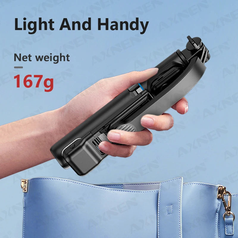 C01s Selfie Stick Tripod with Fill Light, Detachable Phone Bracket Monopod,  Wireless Bluetooth Remote for Huawei iPhone Android