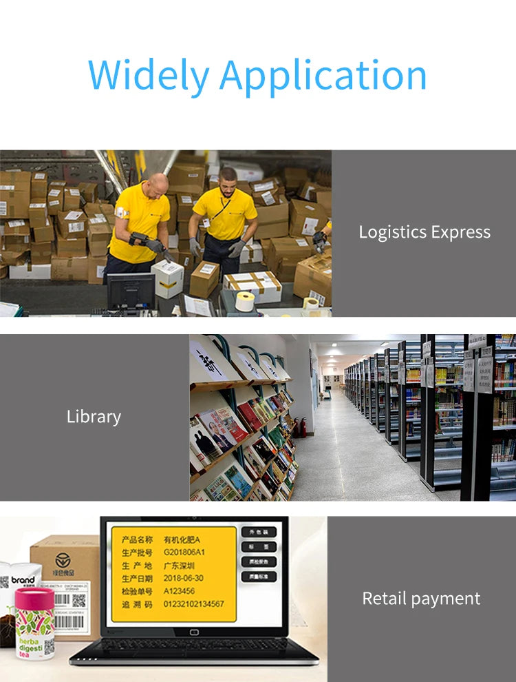 2D/1D OCR Barcode Scanner Handheld Portable Wired/Wireless Bluetooth With Base MRZ PDF417 Data Matrix for Passport Identity Card