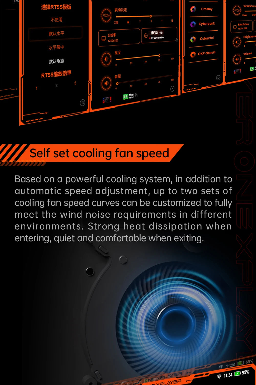 OneXPlayer OneXFly F1 Pro AMD AI 9 HX 365 370 OLED 144Hz Screen Gaming Handheld Console 3A Gamepad 7” PC Game Computer Laptop