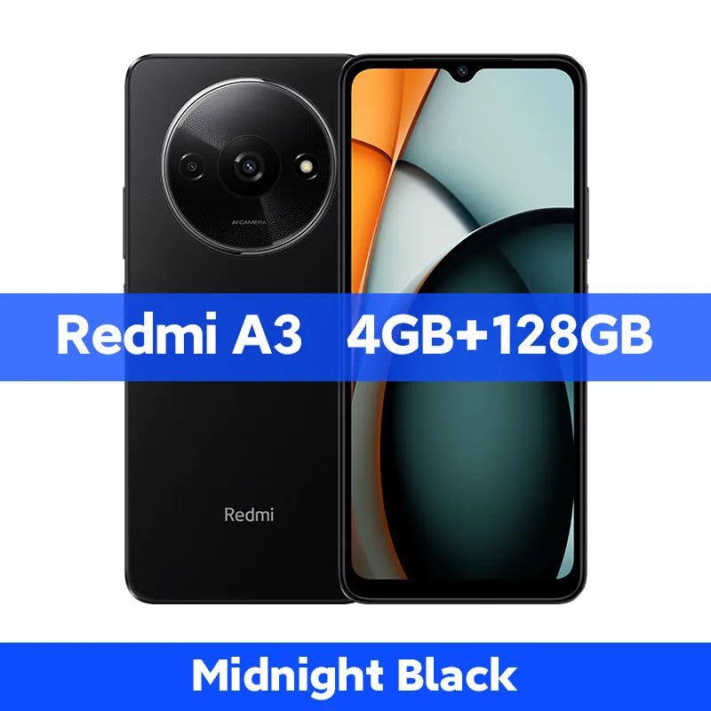 2025 A+ Redmi A3 Smartphone 6.71" Dot Drop display MediaTek Helio G36 64GB / 128GB ROM 5000mAh Battery 90Hz [World Premiere]