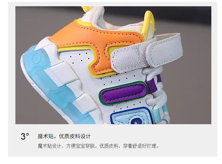 Spring Autumn Kids Shoes Toddler Girls Tenis Boys Sports Shoes for Children Pu Leather Flats Kids Sneakers Casual Shoes 21-30