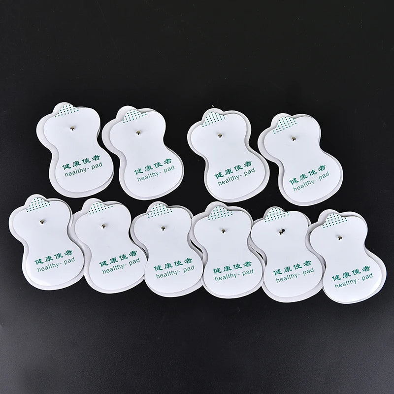 10PCS Healthy Pad Electrode Massage Pads Cable for Digital Tens Acupuncture Device Body Massager Therapy Machine