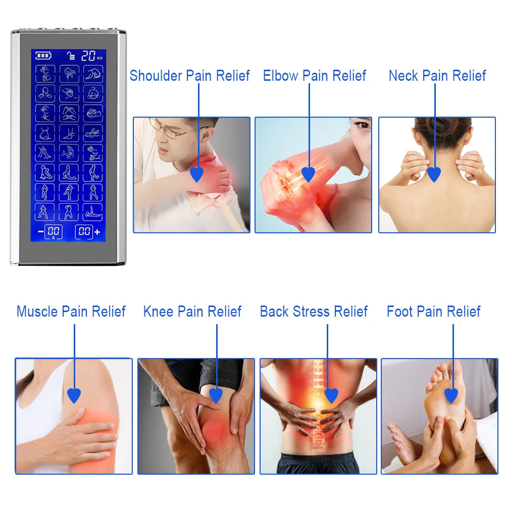 Eletric EMS tens Professional Physiotherapy Body Massager Pulse Muscle Stimulator Electrostimulation Massage Therapy Products