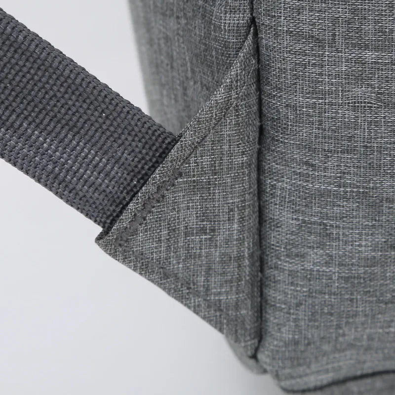 Fashionable Unisex Three-Piece Shoulder Bag Crossbody Chest Bag Lightweight Waterproof Computer Backpack Pure Colour Oxford Mate