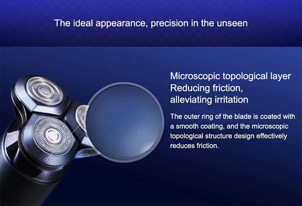 XIAOMI MIJIA Electric Shaver S700 Portable Flex Razor 3 Head Shaving IPX7 Waterproof Washable Beard Trimmer Trimer Cutter 30 Day