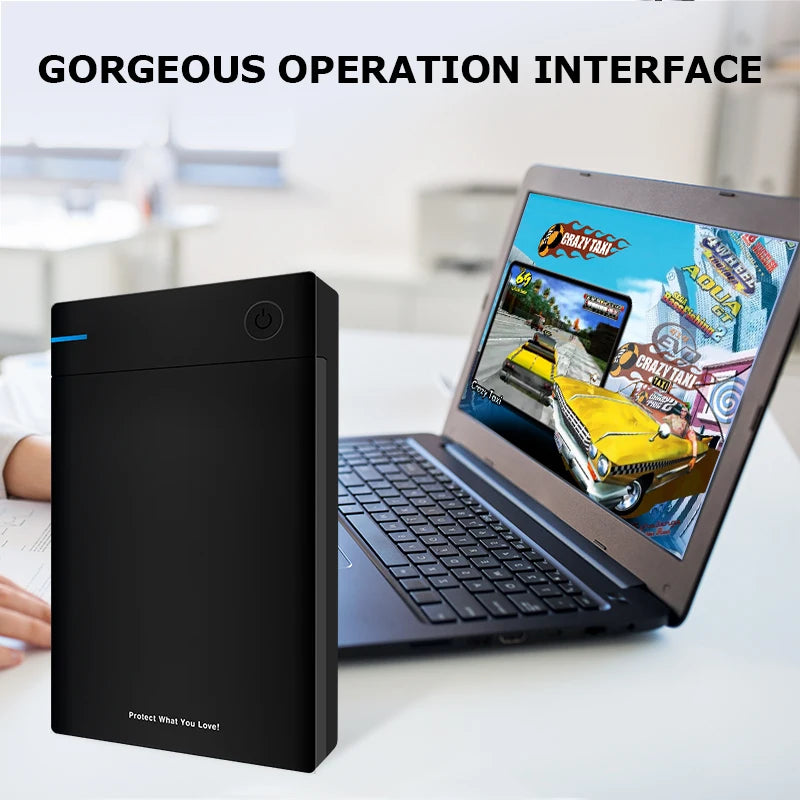 New Hyperspin Attraction Gaming HDD Retro Game Console with 100,000 Games for PS4/PS3/PS2/WII/WIIU Portable HDD for PC/Laptop