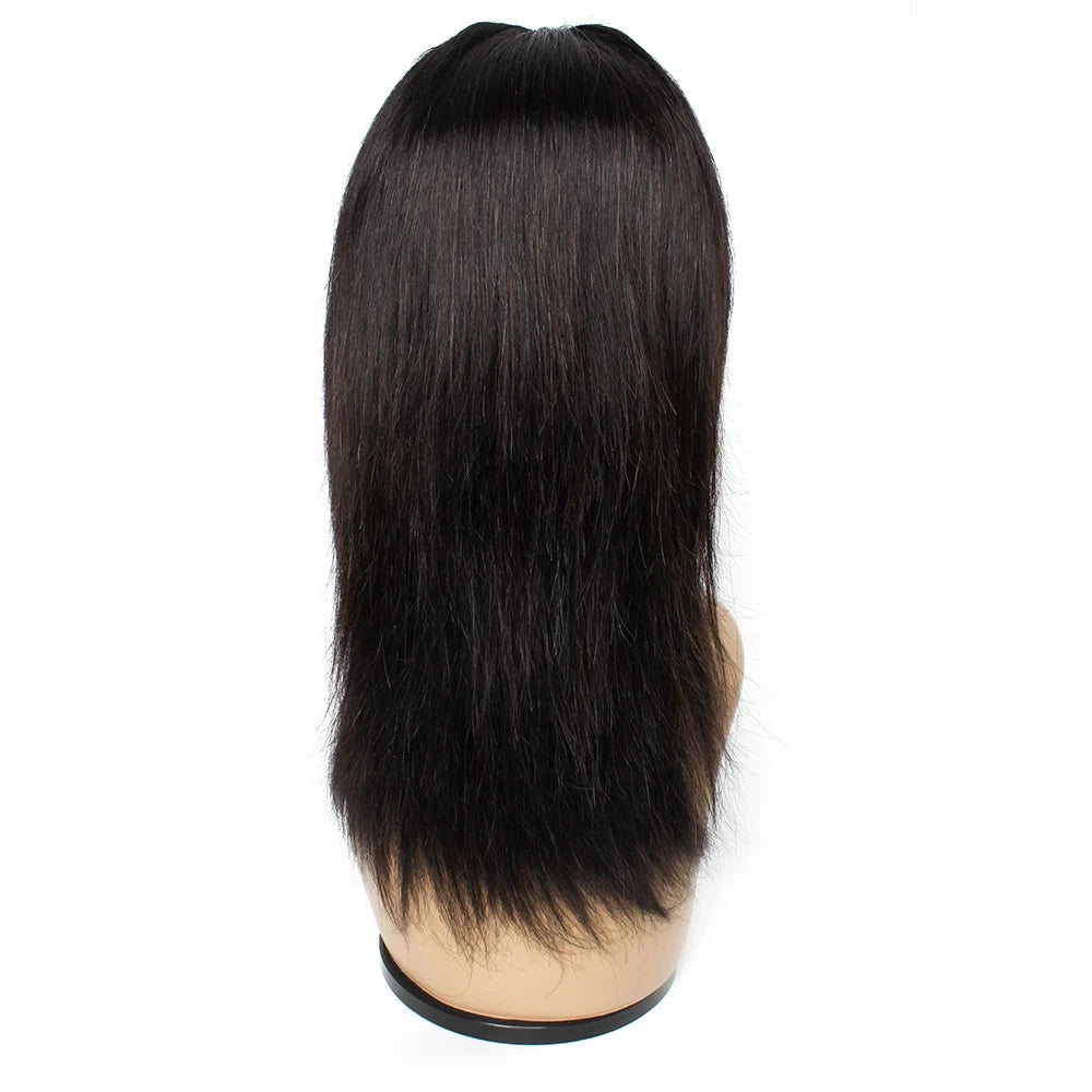 12-18 Inch 4*4 Lace Closure Wig Human Hair Wigs For Black Woman Brazilian Remy 4*1 Brazilian Straight T Part Lace Wig Almac