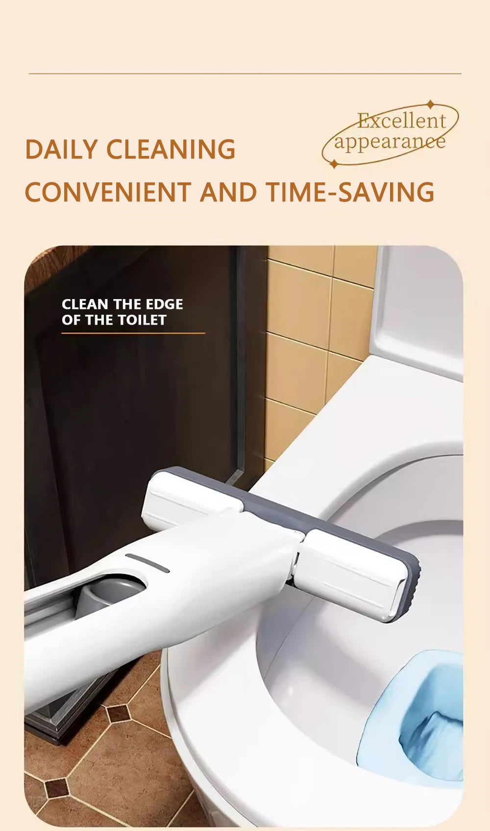 Mini Mop Self Squeeze Mop Powerful Folding Household Clean Tools No Hand Wash Strong Absorbent Mop for Bathroom Kitchen Desktop